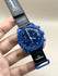 Relógio Omega Swatch MoonSwatch 42 mm com mostrador azul e pulseira azul